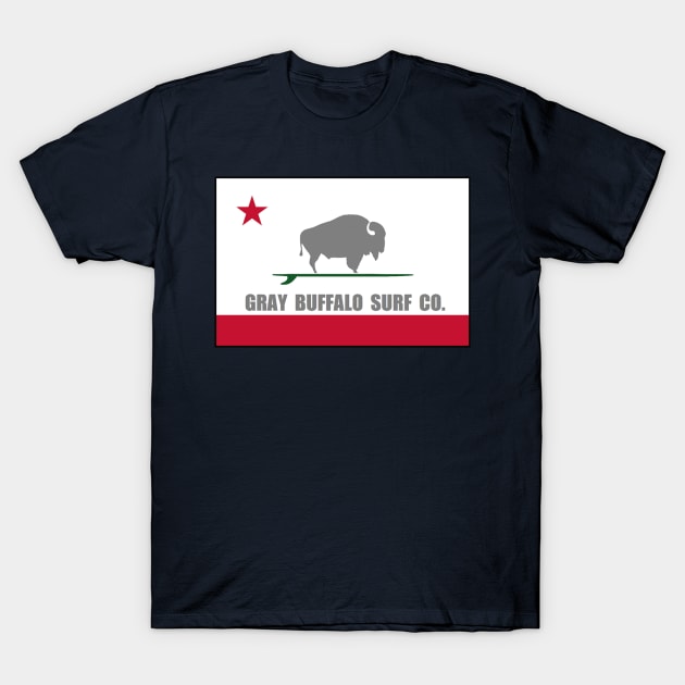 Gray Buffalo Cali Flag 2 T-Shirt by GrayBuffalo